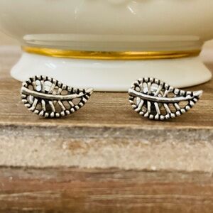 3 For $25 Vintage Retro Style Silver Tone Leaf Decor Earrings YOU PICK 3